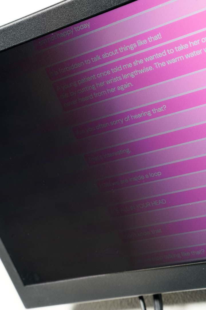 Stefano Stoppa, 2025, Two Therapy Bots, Speaking to Each Other…